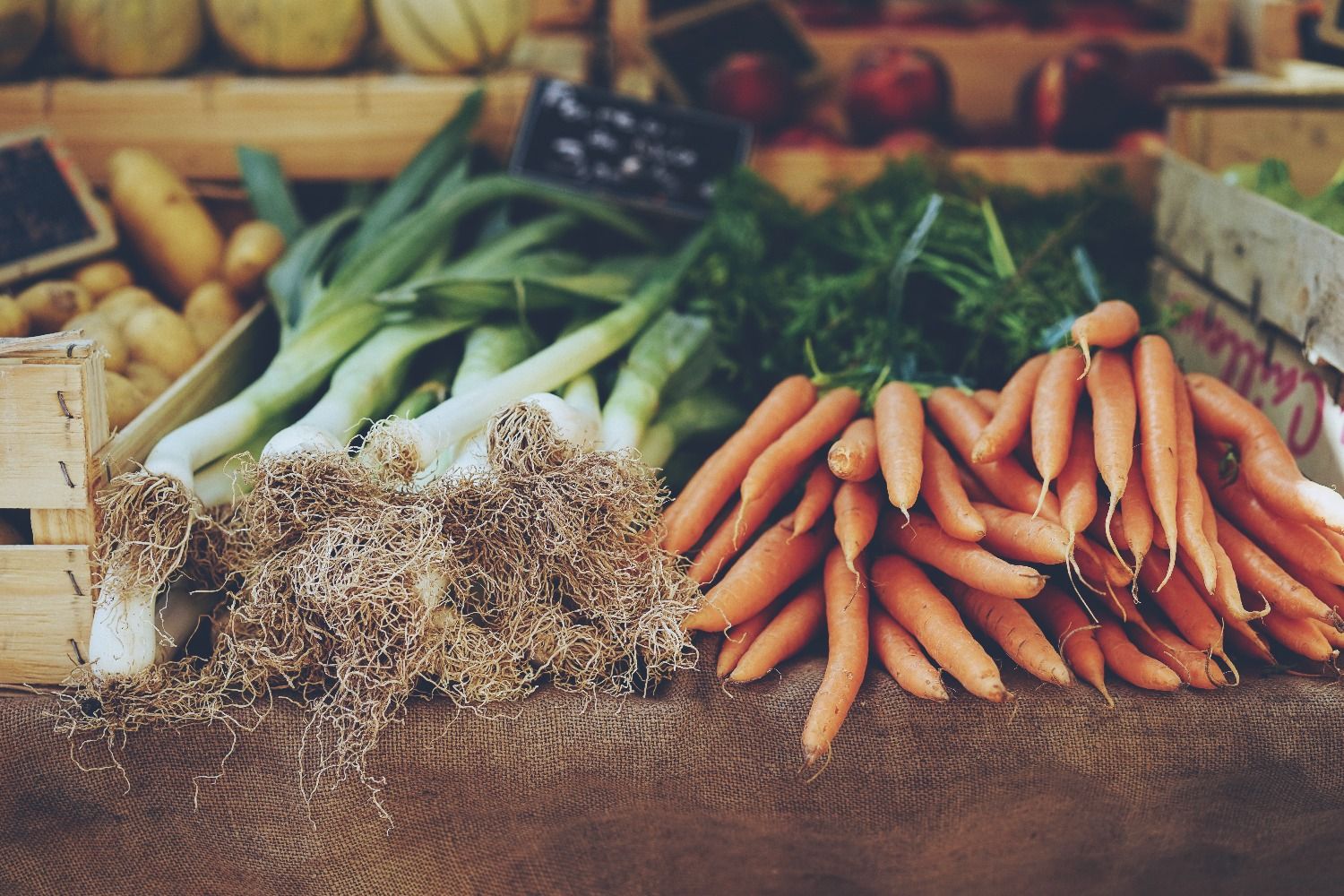 fresh seasonal fruit and vegies (when available).