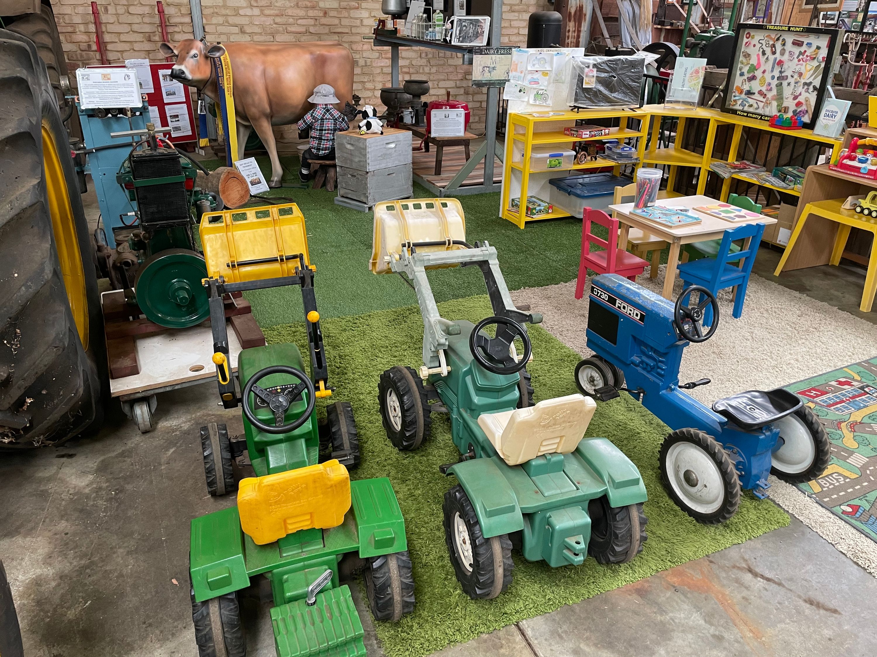 Childrens Activity Centre and Dairy display